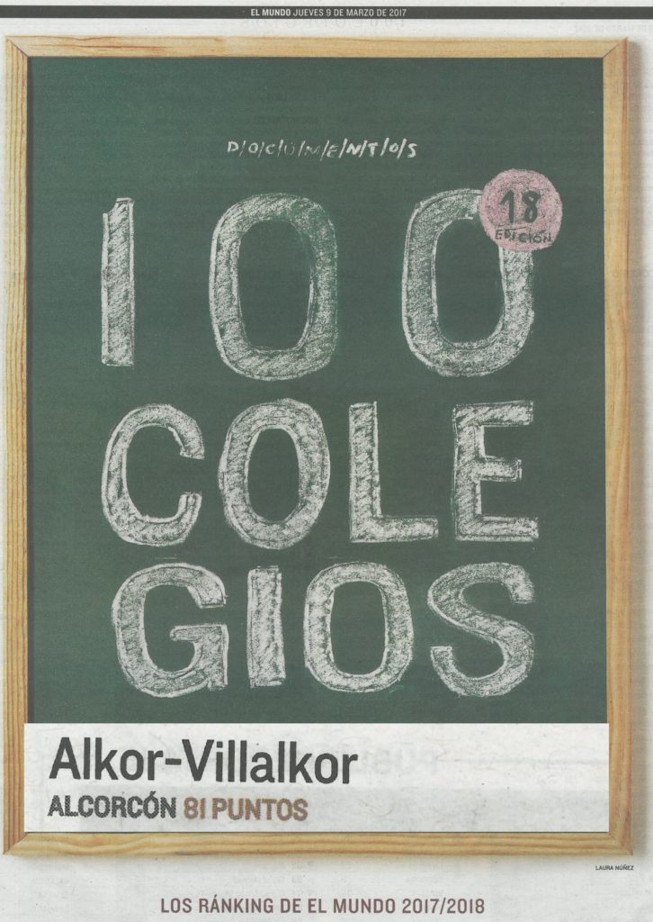 El colegio Alkor, entre los 100 mejores de España