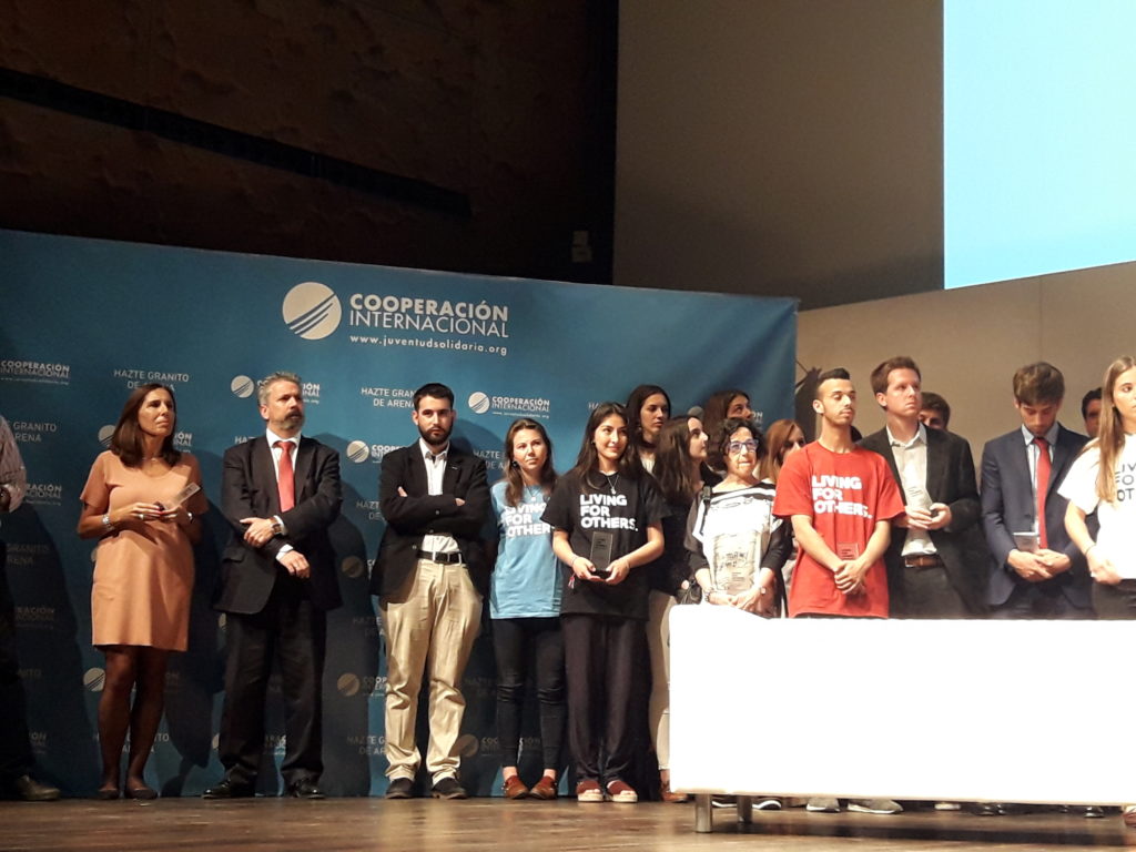 Cooperación Internacional nos premia en los Living for Others Awards