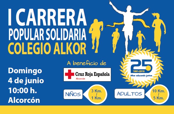 Abierta inscripción para la I Carrera Popular Solidaria 25 Aniversario Colegio Alkor