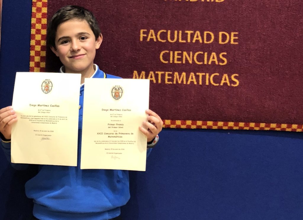 Diego Martínez, Superganador de la XXIII Edición del Concurso de Primavera de Matemáticas