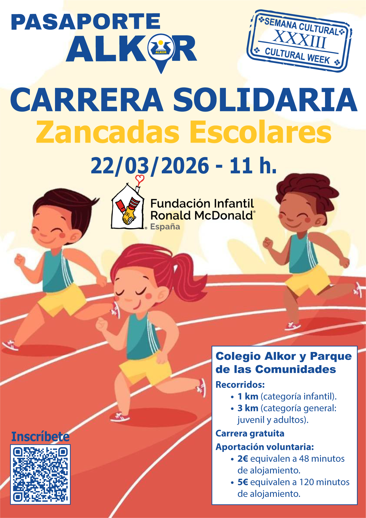 Semana Cultural carrera solidaria